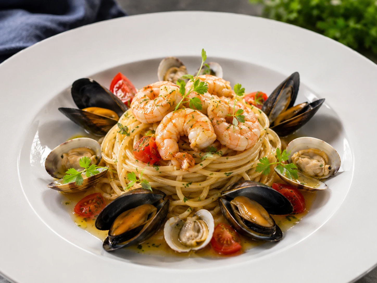 Step 10 - Spaghetti ai Frutti di Mare con Gamberi, Cozze e Vongole