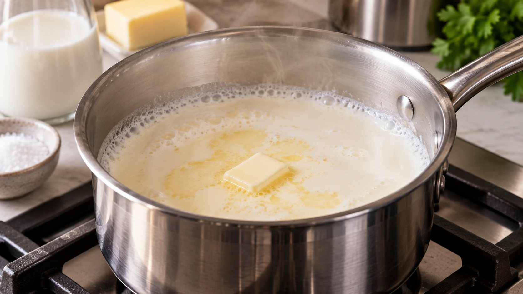 Step 1 - Fagottini Ripieni con Prosciutto e Formaggio tipo «Sofficini»