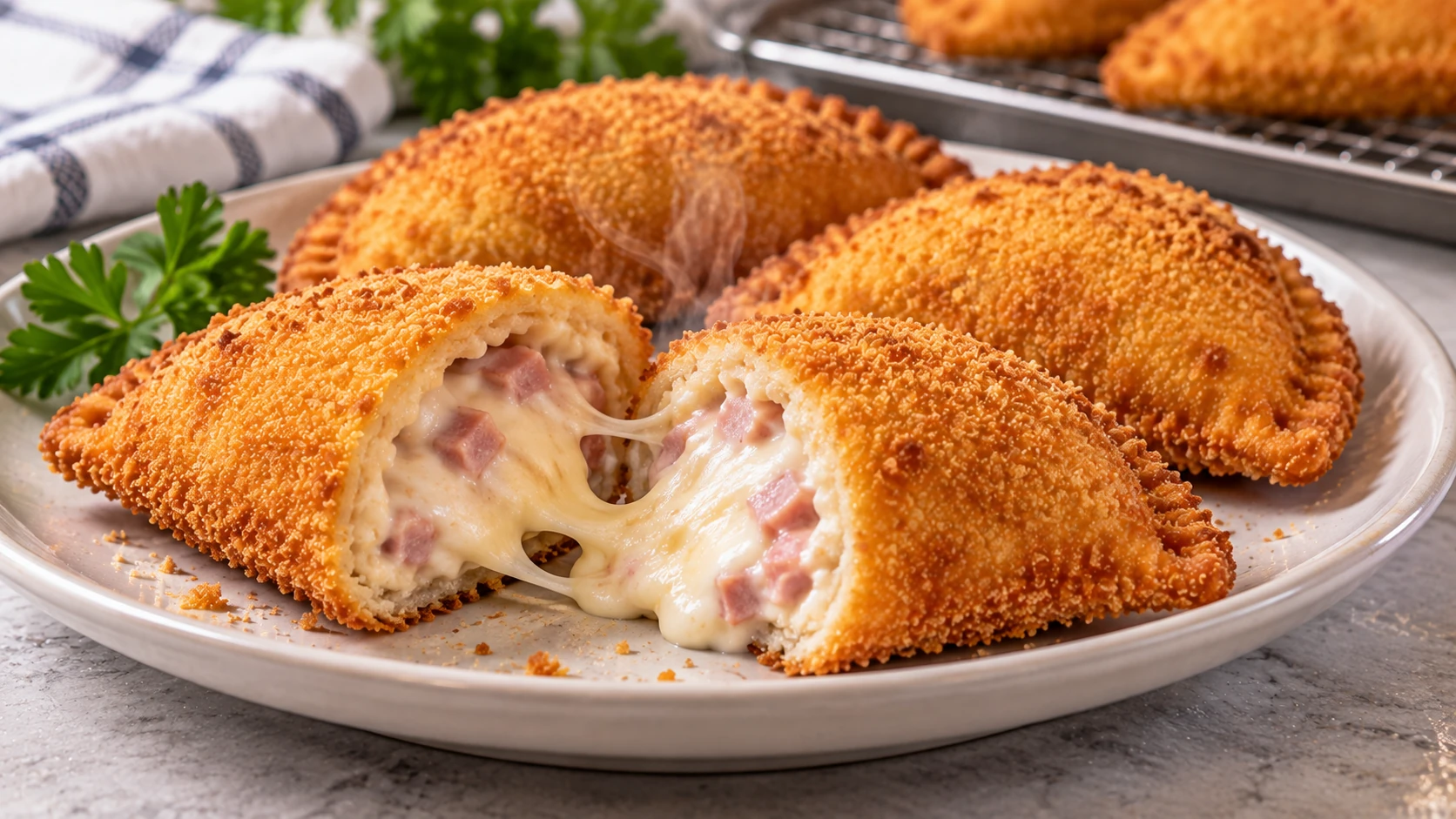 Step 12 - Fagottini Ripieni con Prosciutto e Formaggio tipo «Sofficini»
