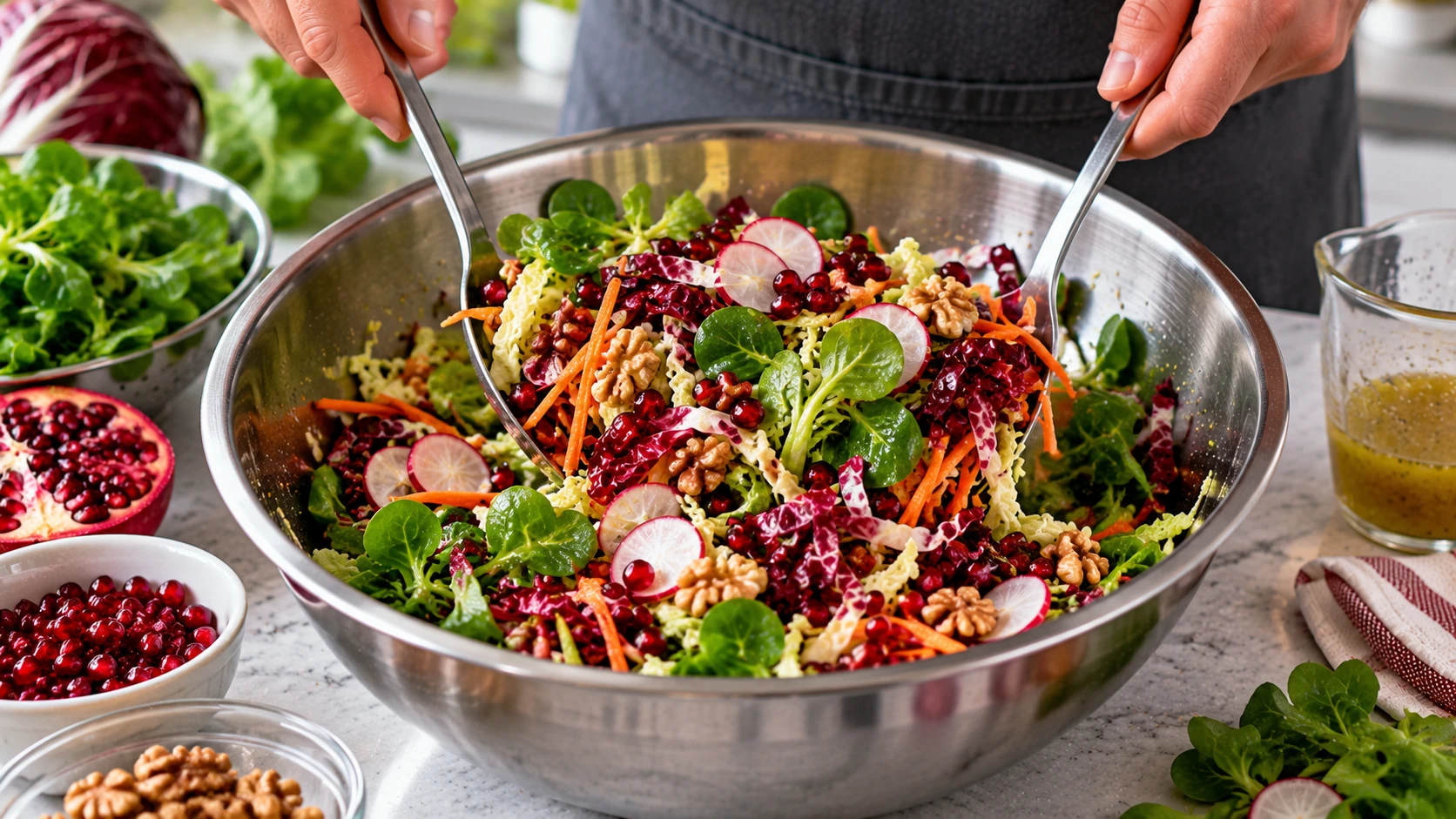 Step 6 - Insalata alla Melagrana