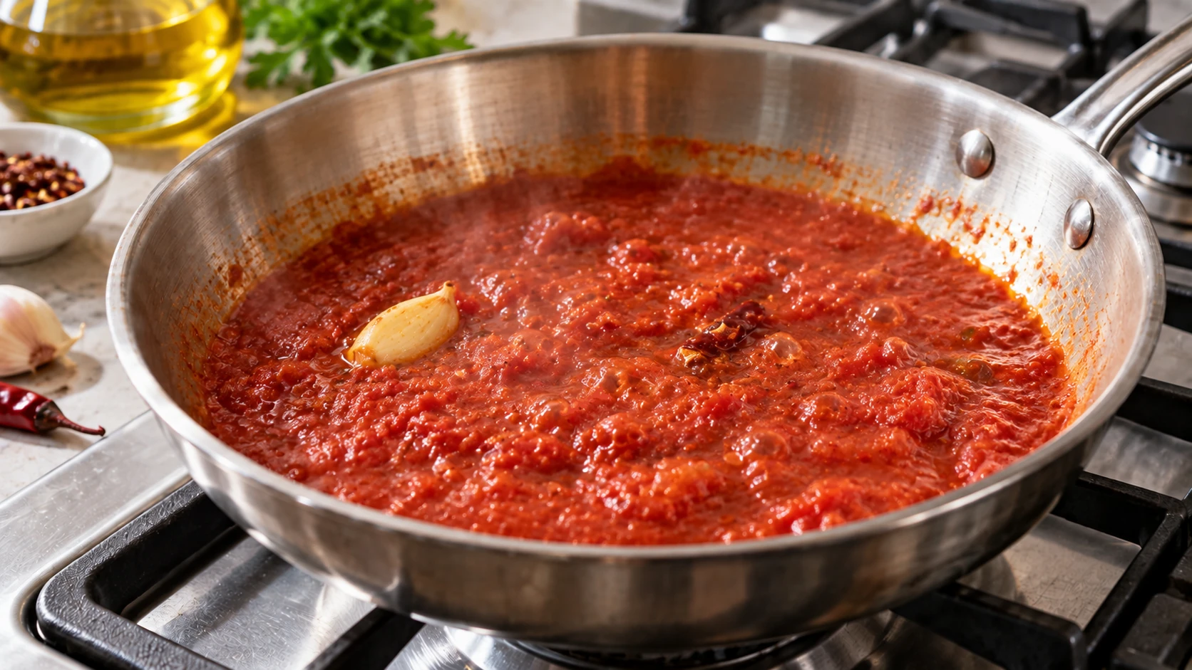 Step 3 - Pasta pomodoro e tonno con capperi