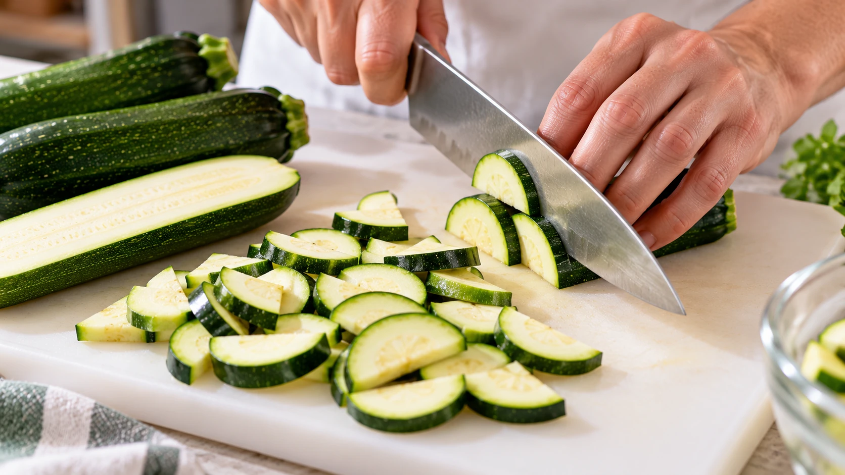 Step 1 - Pasta con Zucchine e Gorgonzola