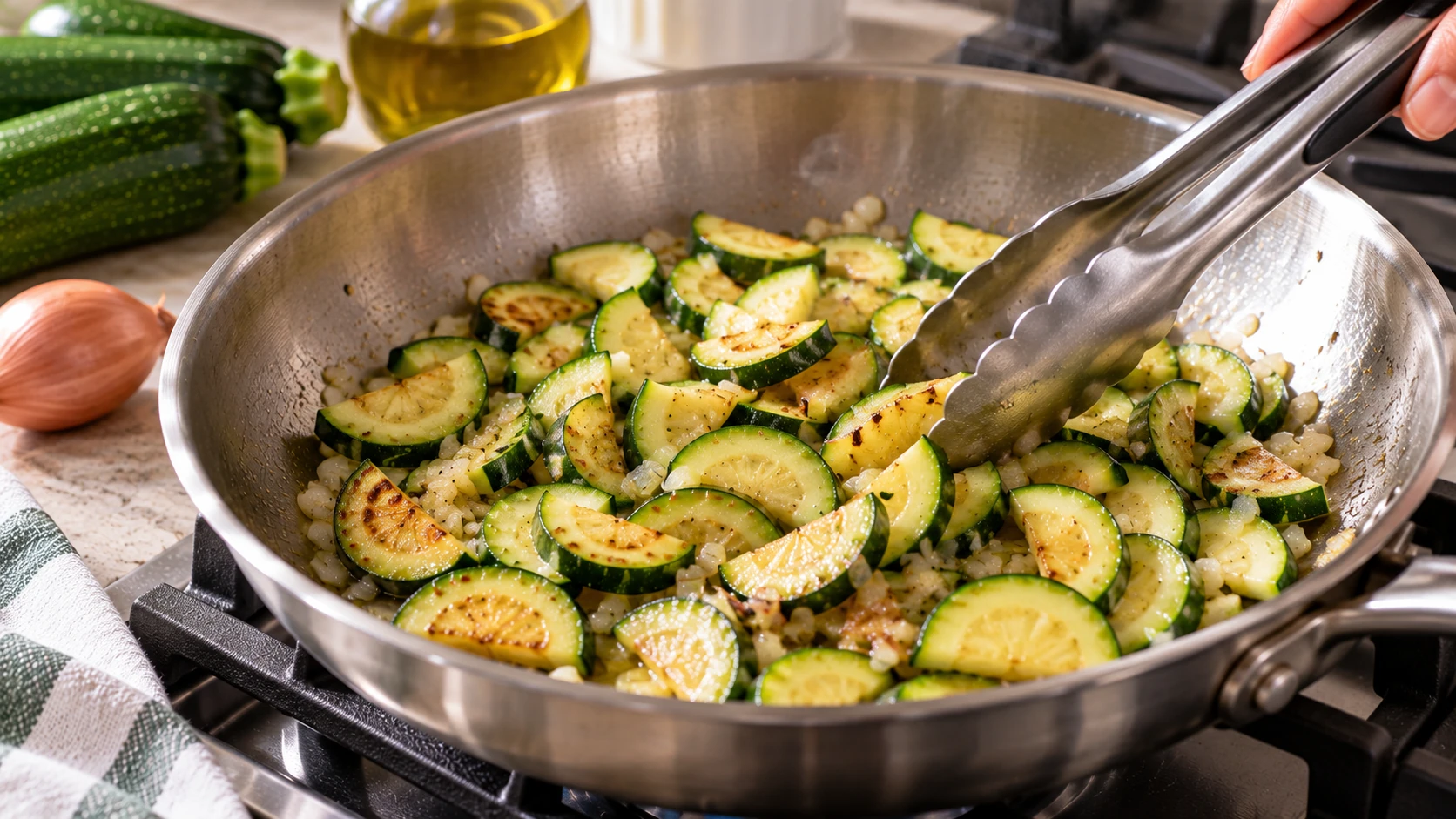 Step 3 - Pasta con Zucchine e Gorgonzola