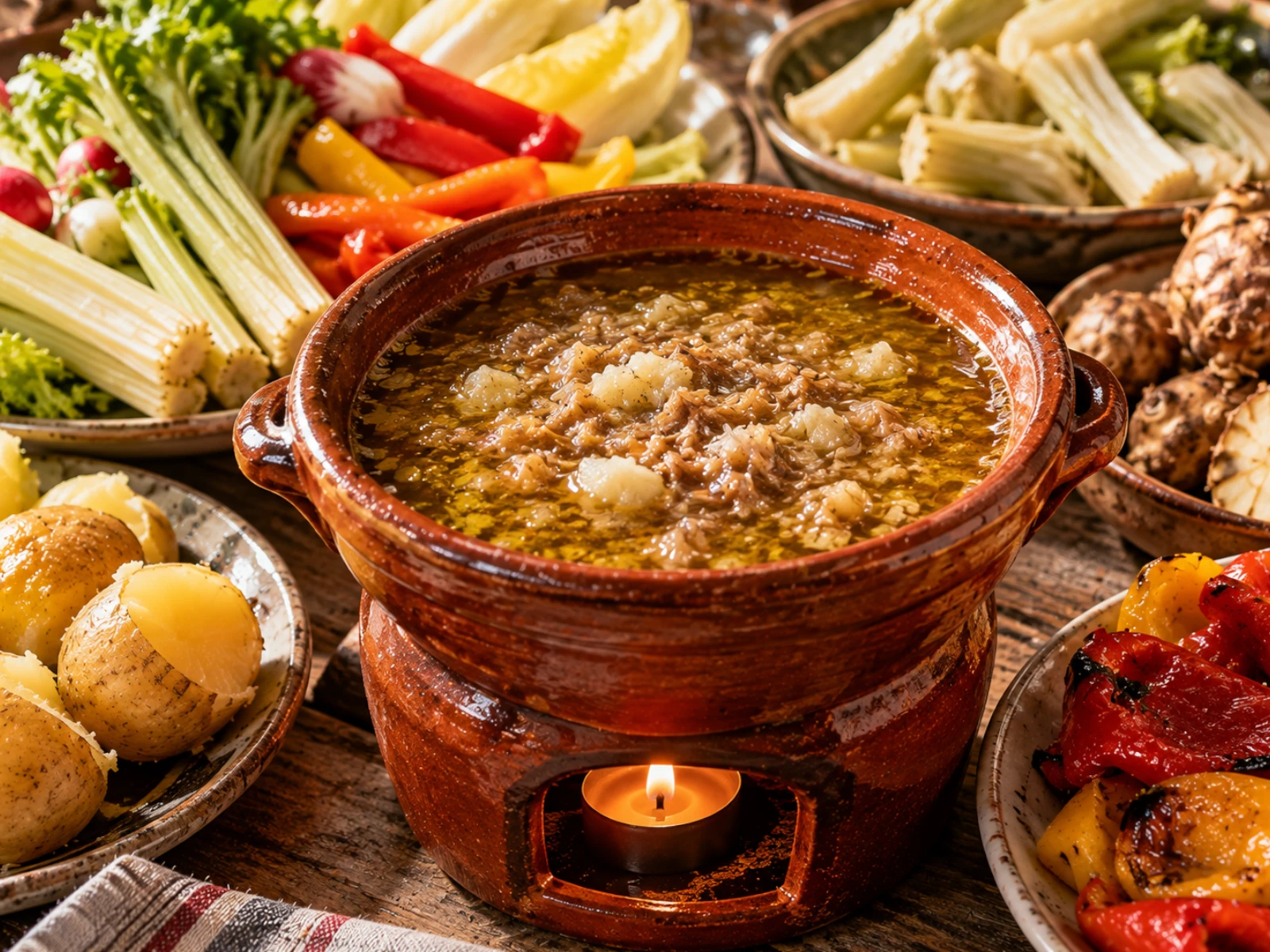Bagna càuda piemontese (Bagna caôda)