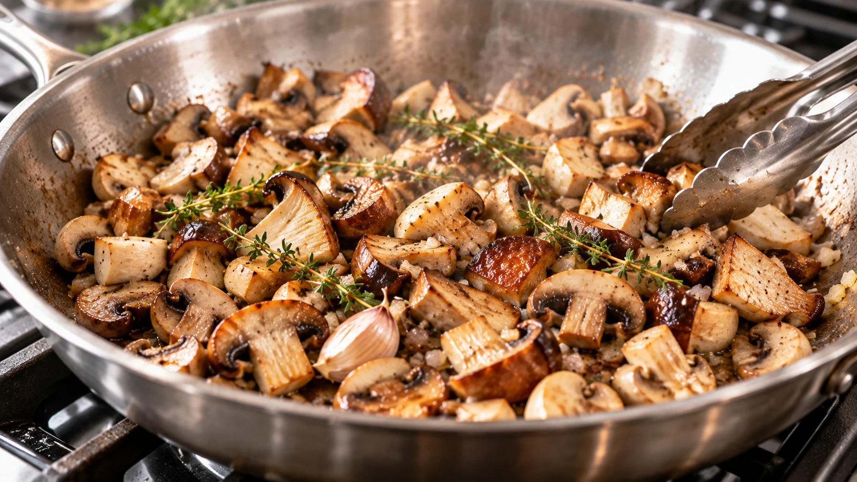 Step 3 - Brioches Salate ai Funghi con Cuore Cremoso di Porcini e Parmigiano