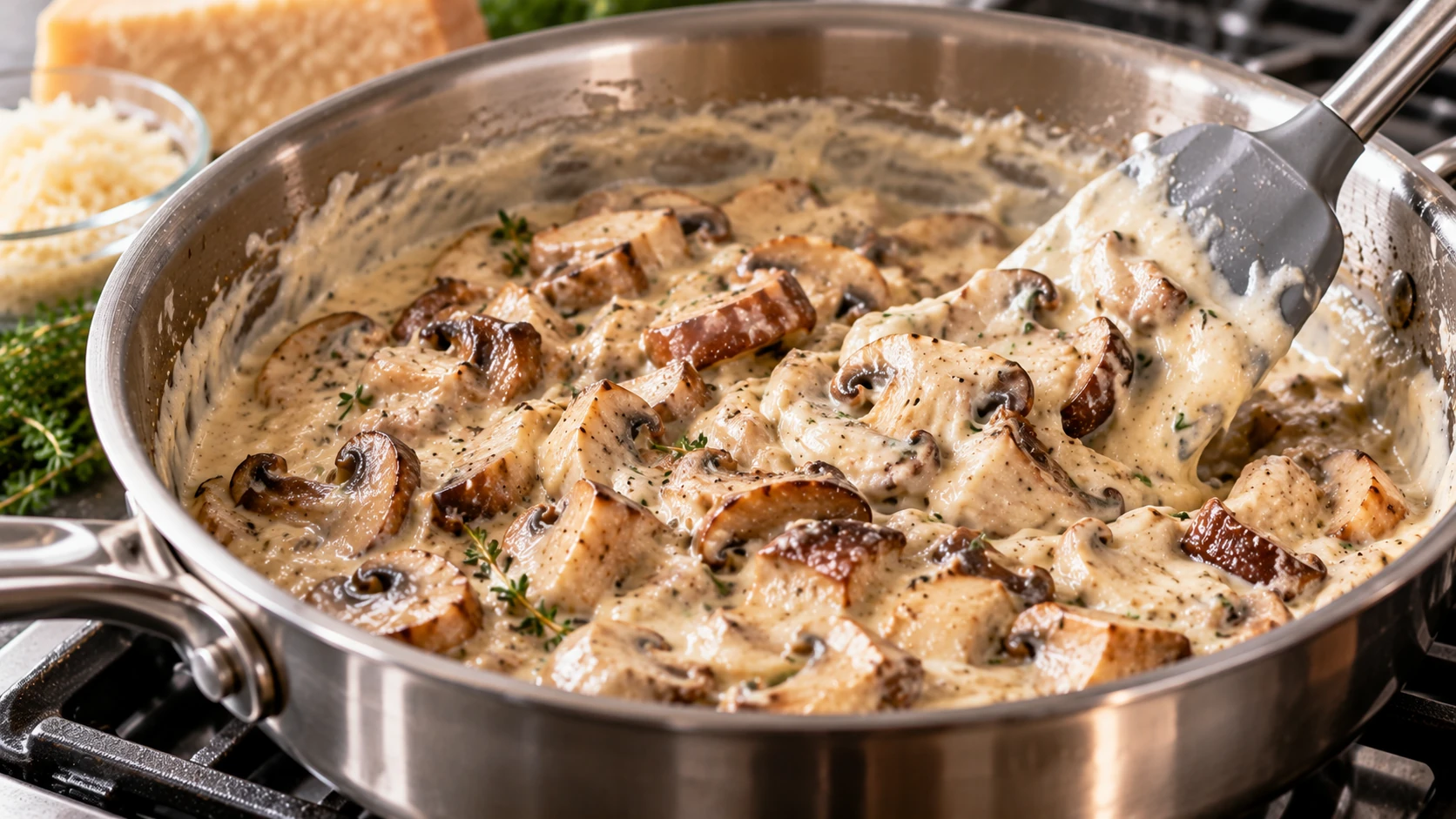 Step 6 - Brioches Salate ai Funghi con Cuore Cremoso di Porcini e Parmigiano