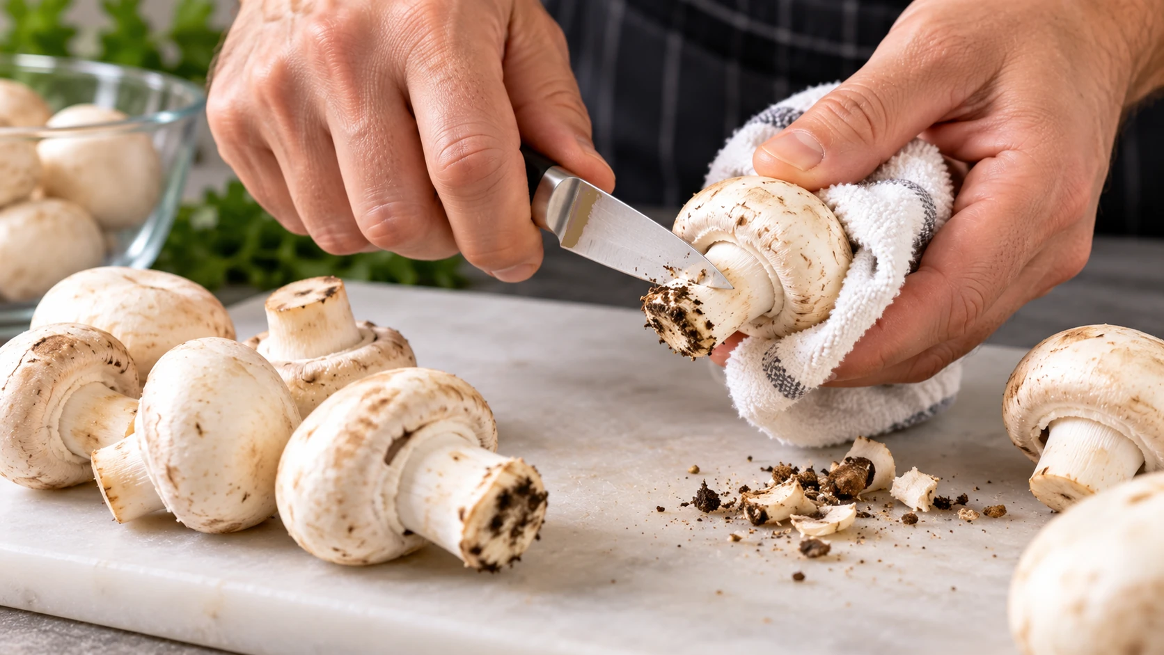 Step 1 - Bucatini Tonno e Funghi