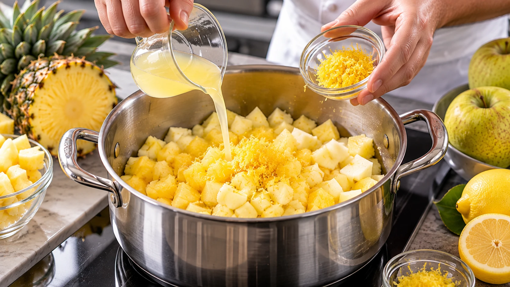 Step 3 - Confettura Dorata di Ananas e Mele Renette
