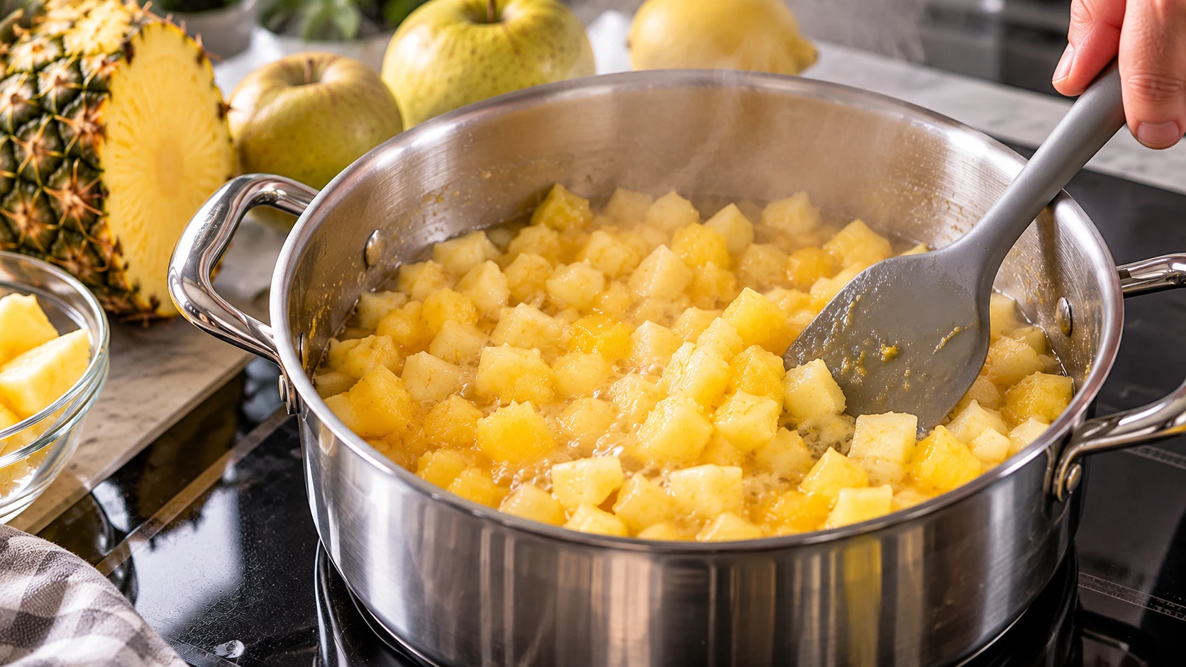 Step 4 - Confettura Dorata di Ananas e Mele Renette