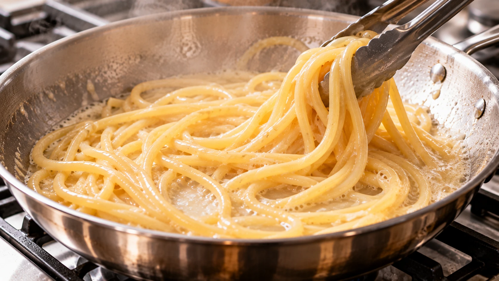 Step 7 - Pasta al Burro Gourmet con Parmigiano, Nocciole Tostate e Limone