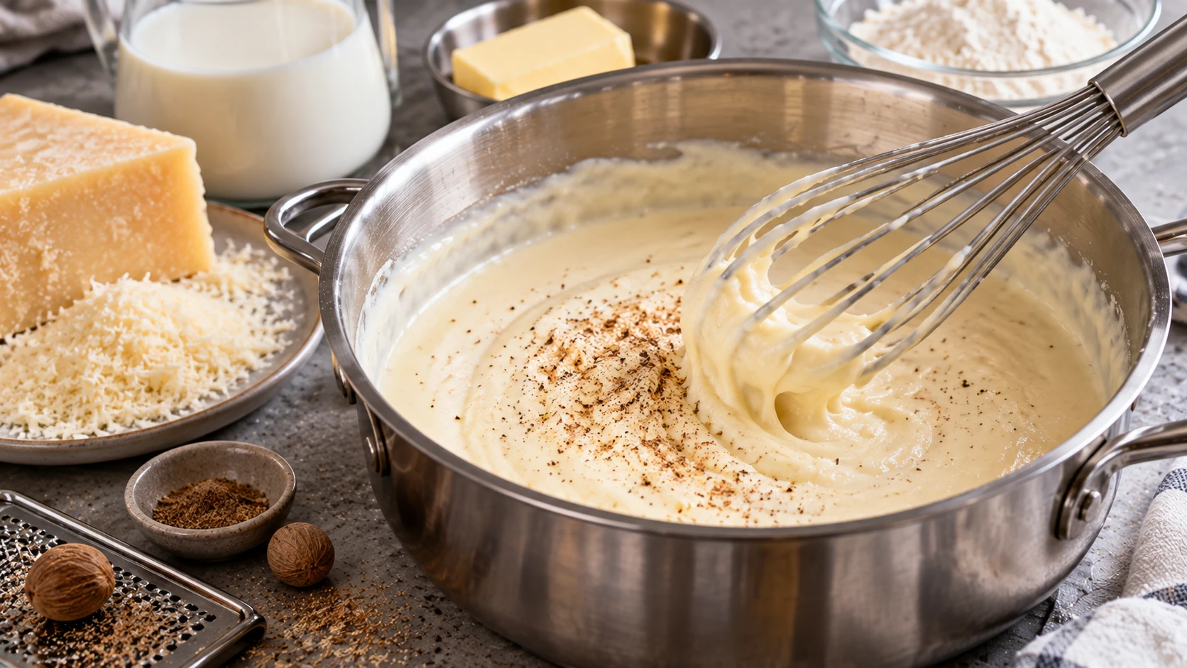 Step 4 - Timballo di Pasta Croccante con Bucatini, Besciamella e Uovo dal Cuore Morbido
