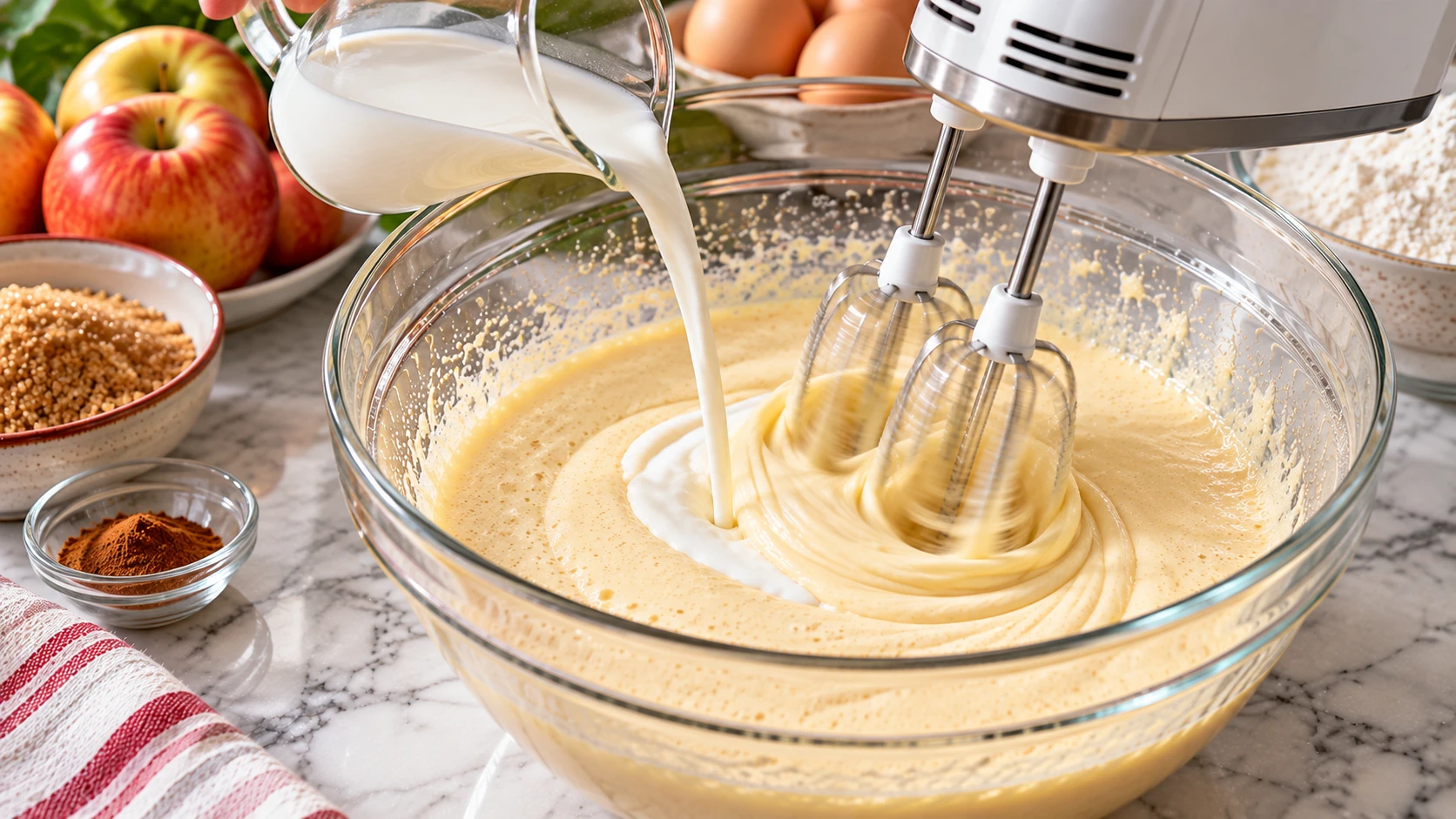 Step 4 - Torta di Mele Senza Burro con Olio e Cannella
